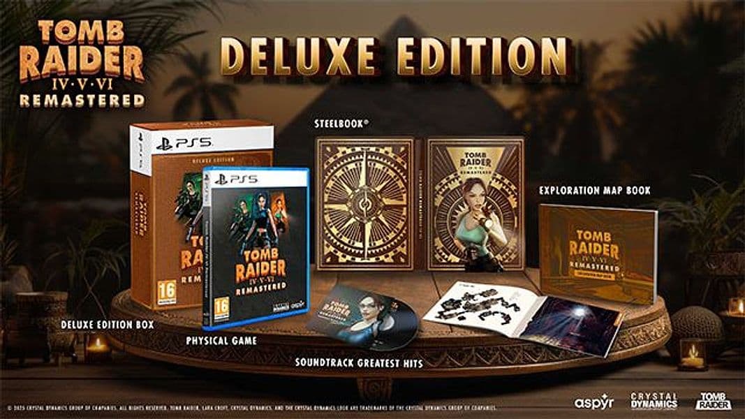 Tomb Raider IV-V-VI Remastered Starring Lara Croft Deluxe Edition PS5 UK in Giochi Prezzo Bomba Store - Casalnuovo di Napoli, commercioVirtuoso.it