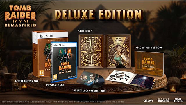 Tomb Raider IV-V-VI Remastered Starring Lara Croft Deluxe Edition PS5 UK in Giochi Prezzo Bomba Store - Casalnuovo di Napoli, commercioVirtuoso.it