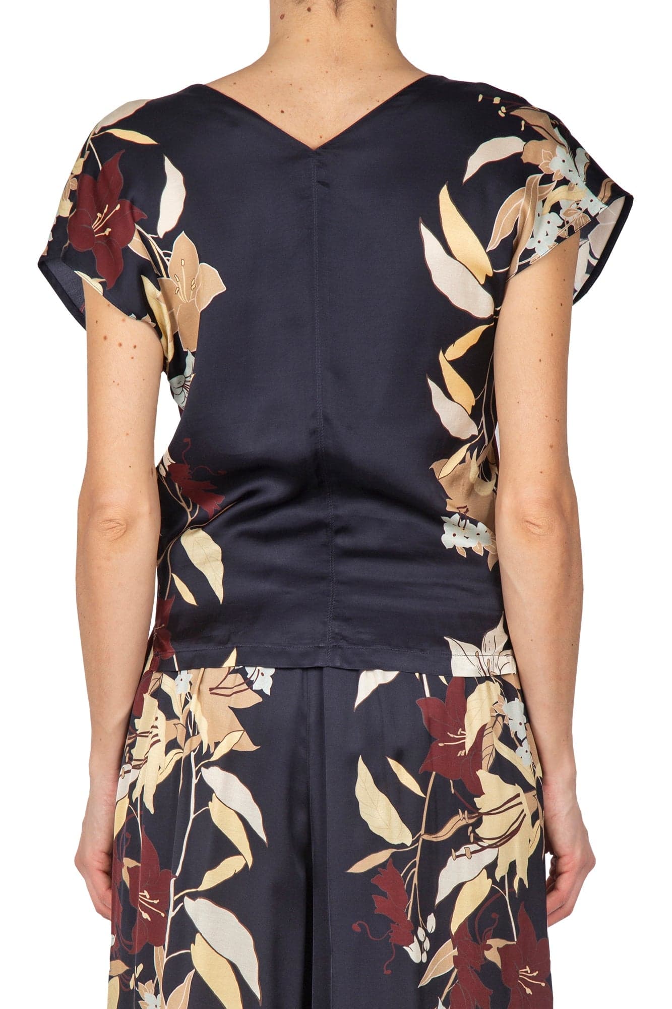 JUCCA Jucca - Blusa - 451164 - Fantasia nero da donna in Bluse e camicie Drestige - Casamassima, commercioVirtuoso.it