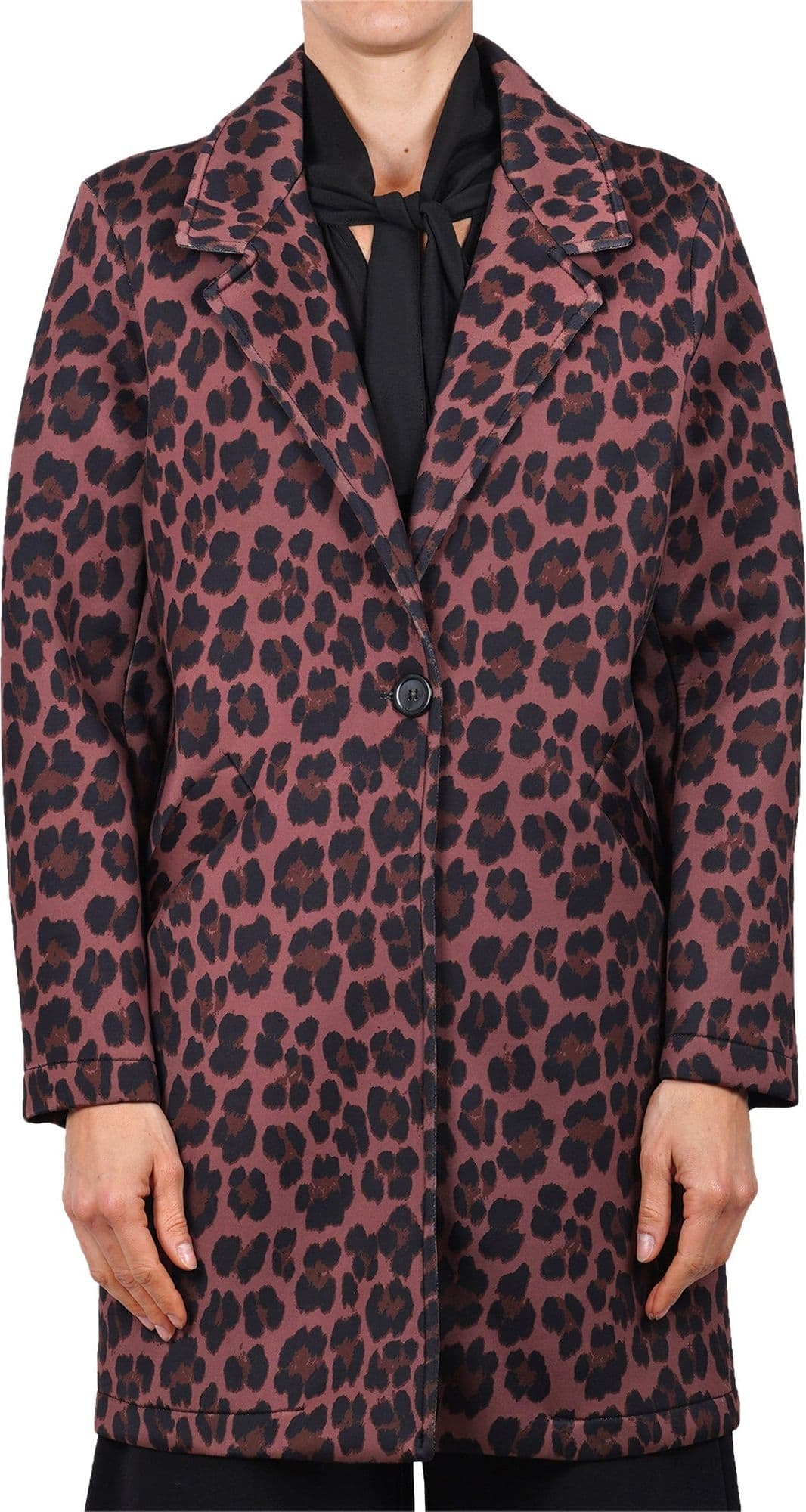 LA FEMME BLANCHE La Femme Blanche - Cappotto - 461507 - Nero/Marrone da donna in Cappotti Drestige - Casamassima, commercioVirtuoso.it