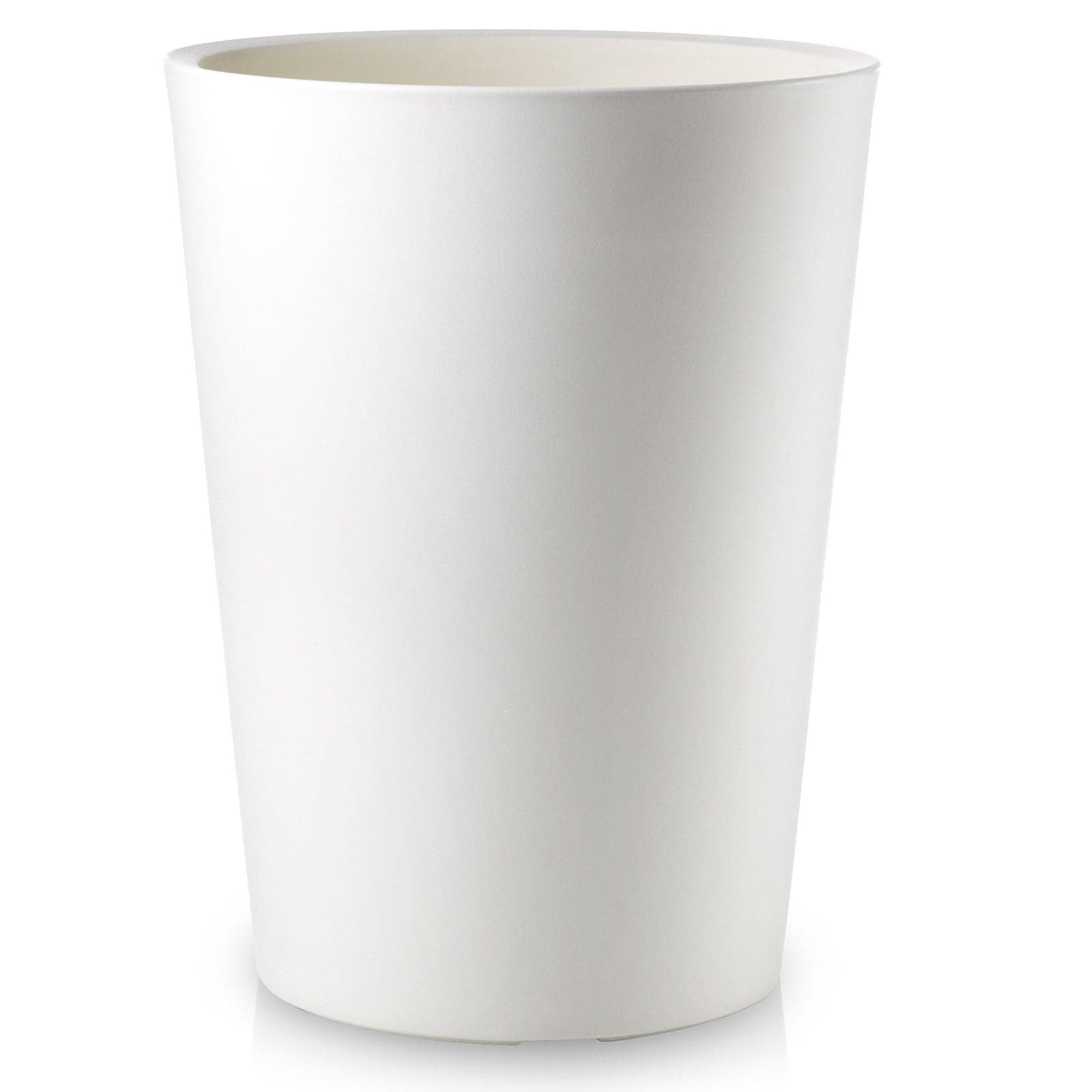 Vaso tondo alto ''Zamora Essential'' in plastica colorati da esterno per piante e fiori - 8
