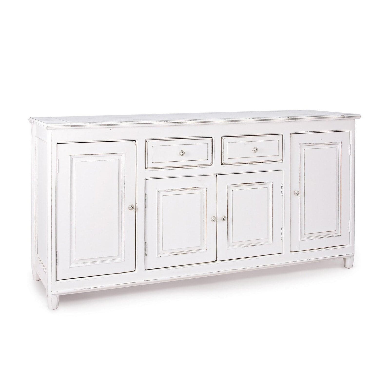 Credenza "Colette" in legno di mango massiccio, con schienali e laterali in mdf, stile rustico - 24