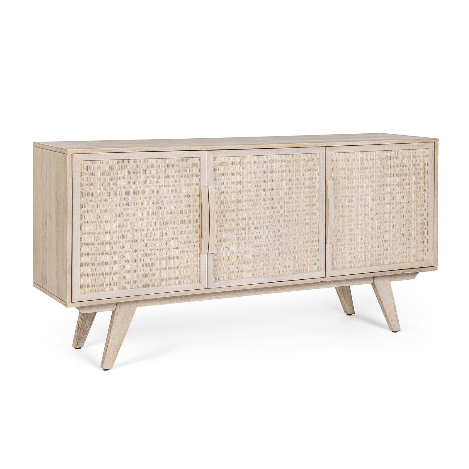 Credenza "Sahana" con struttura in legno di mango, schienale e fondo cassetti in mdf - 14