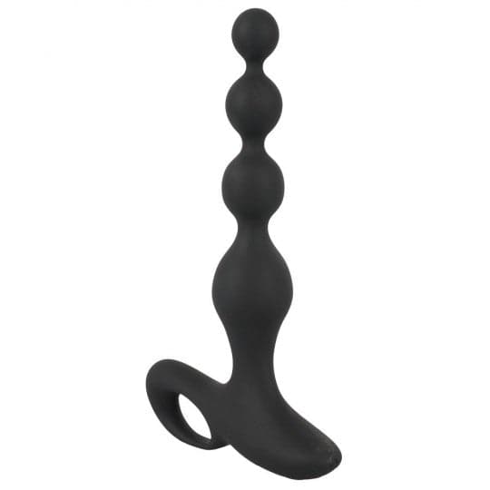 Plug Anale a perle progressive 16,5 cm vibrazioni intense Black Velvets in prodotto Erosdom - Palmi, commercioVirtuoso.it