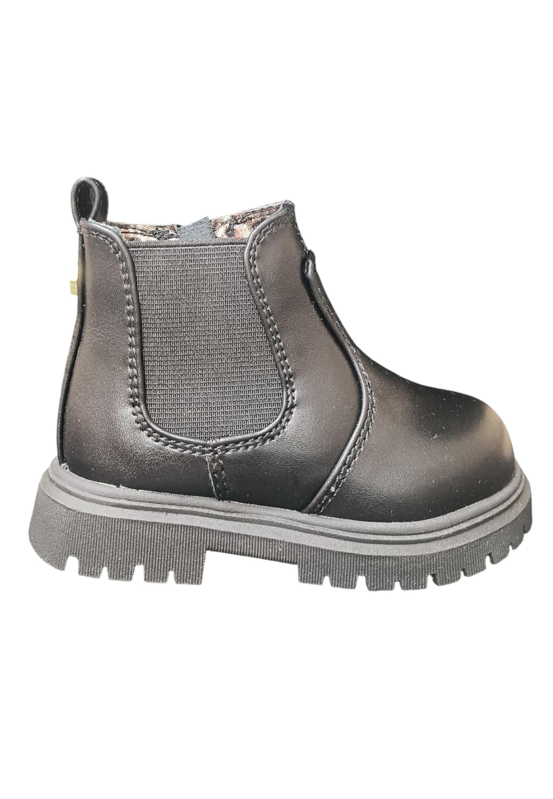 Stivaletti bambino Cult Martin nero pelle - Stile urban con zip laterale - 6