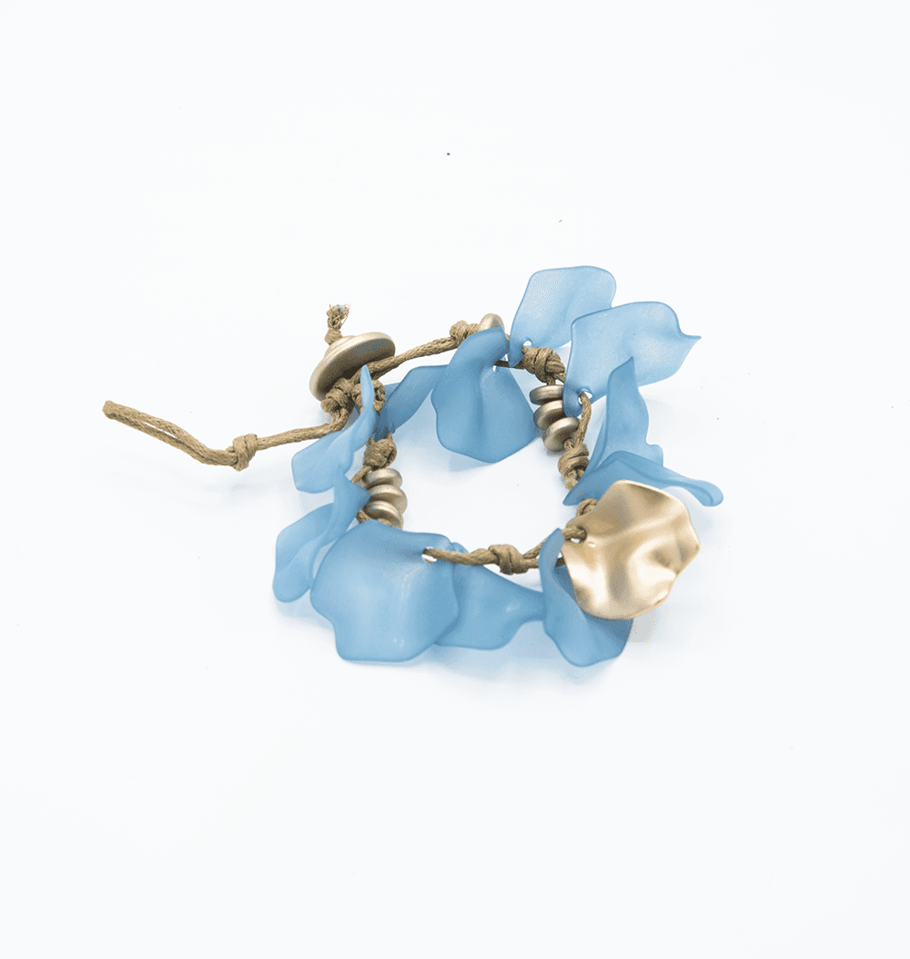 Bracciale petali dettaglio oro in Bracciali Leclaf - Napoli, commercioVirtuoso.it