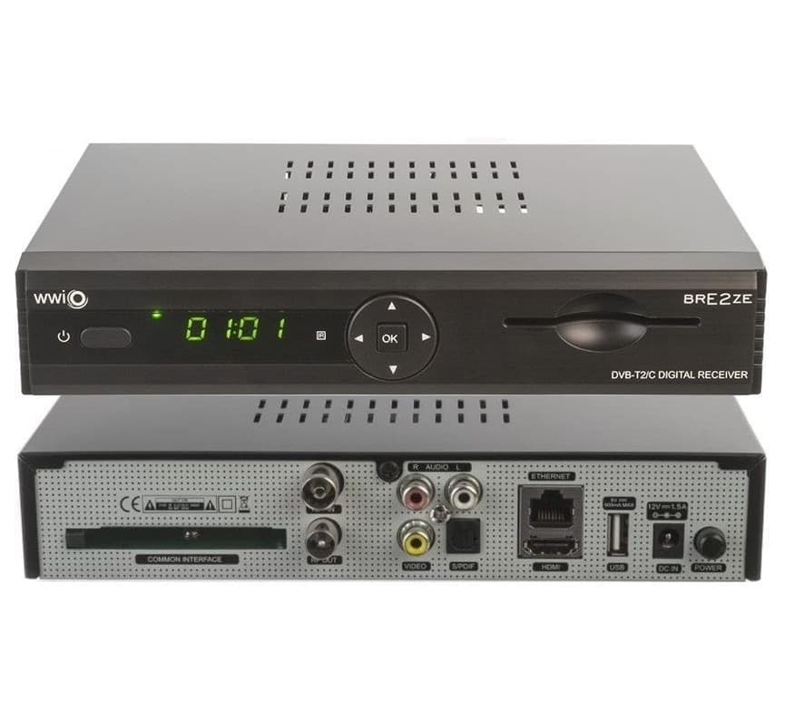 WWIO BRE2ZE T2/C H.265 HEVC Terrestre Linux Enigma 2 in Ricevitori digitale terrestre DFP Elettronica Store - Scafati, commercioVirtuoso.it