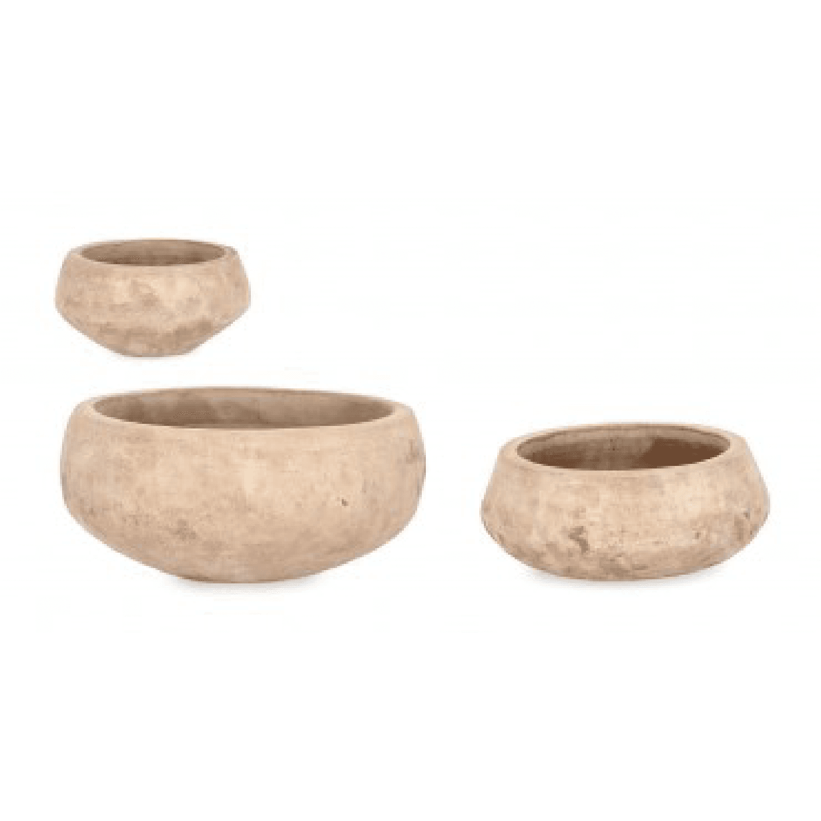 Set 3 PortaVaso Minh Ciotola Terracotta per uso esterno. - 5