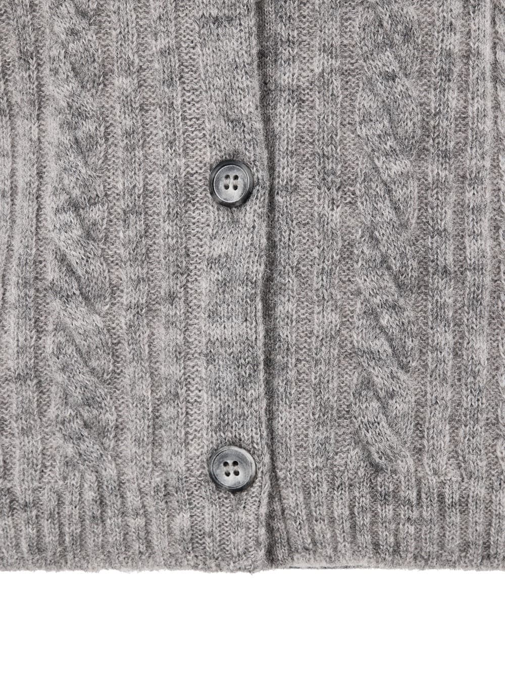 Gran Sasso Cardigan con Lavorazione Trecce in Grigio da donna in Cardigan Drestige - Casamassima, commercioVirtuoso.it