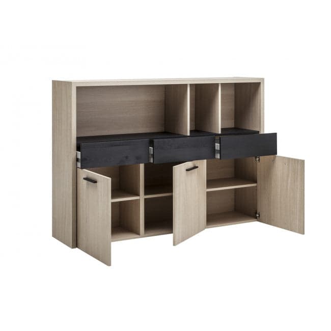Libreria con ante e ripiani "Da Vinci" in legno da ufficio arredamento per interno h 105 cm Casa e cucina/Arredamento/Studio/Mobiletti e credenze/Librerie Decor Space - Altamura, Commerciovirtuoso.it