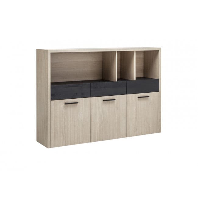 Libreria con ante e ripiani "Da Vinci" in legno da ufficio arredamento per interno h 105 cm Casa e cucina/Arredamento/Studio/Mobiletti e credenze/Librerie Decor Space - Altamura, Commerciovirtuoso.it