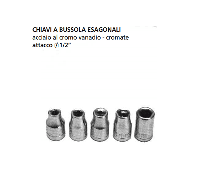 ORECA-CHIAVE A BUSSOLA ESAGONALE ATTACCO 1/2" mm 16 CROMO VANADIO