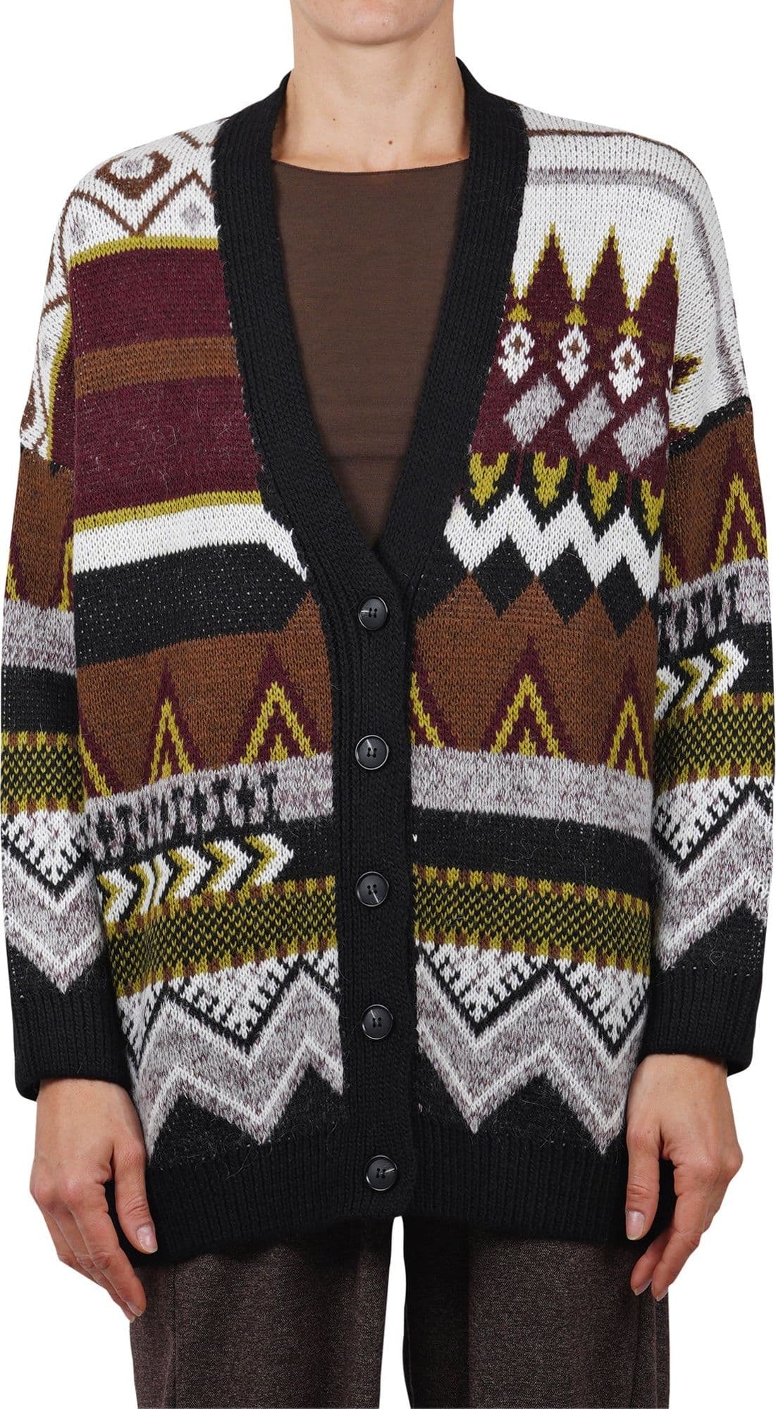 LA FEMME BLANCHE La Femme Blanche - Cardigan - 461501 - Fantasia nero da donna in Cardigan Drestige - Casamassima, commercioVirtuoso.it