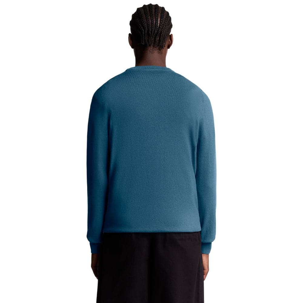 Lyle & Scott pullover merino blu acqua KN2110VC in Maglioni Prodotti di Classe - Nocera Superiore, commercioVirtuoso.it