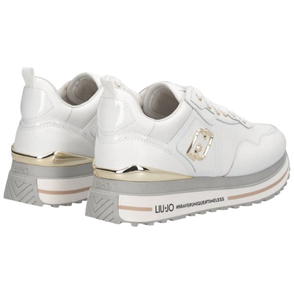 LIU JO sneakers bianche in pelle MAXI WONDER in Sneaker casual Prodotti di Classe - Nocera Superiore, commercioVirtuoso.it
