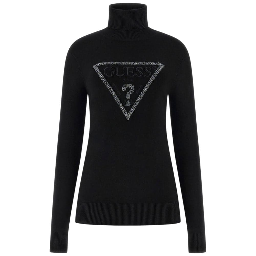 Guess maglione nero collo alto con triangolo MELANIE W5BR39Z2NQ2JBLK in Maglioni Prodotti di Classe - Nocera Superiore, commercioVirtuoso.it