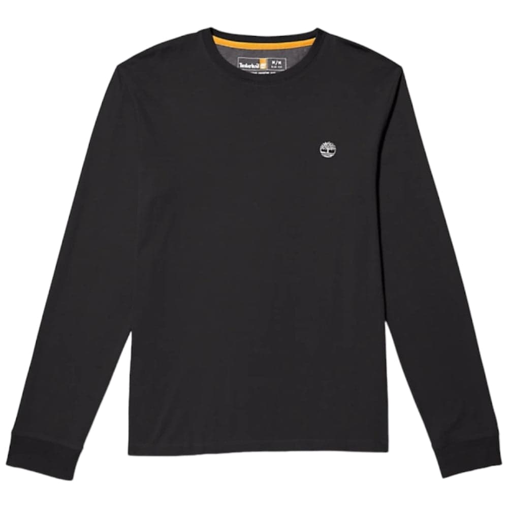 Timberland t-shirt nera maniche lunghe TB 0A2BQ3001 T-shirt Timberland
