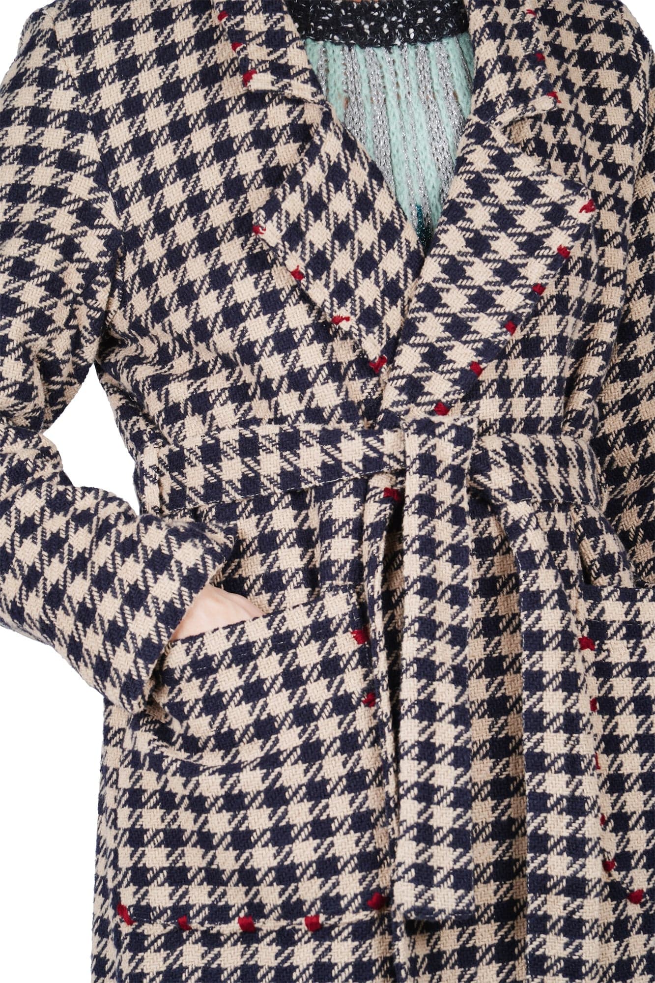 ALESSIA SANTI Alessia Santi - Cappotto - 461587 - Blu/Beige da donna in Gonne Drestige - Casamassima, commercioVirtuoso.it