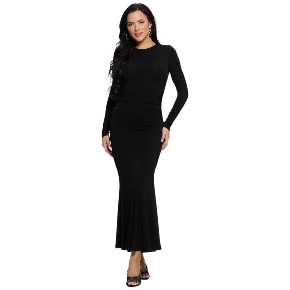 Guess vestito lungo nero bodycon fit W5RK1K KC1J2 JBLK