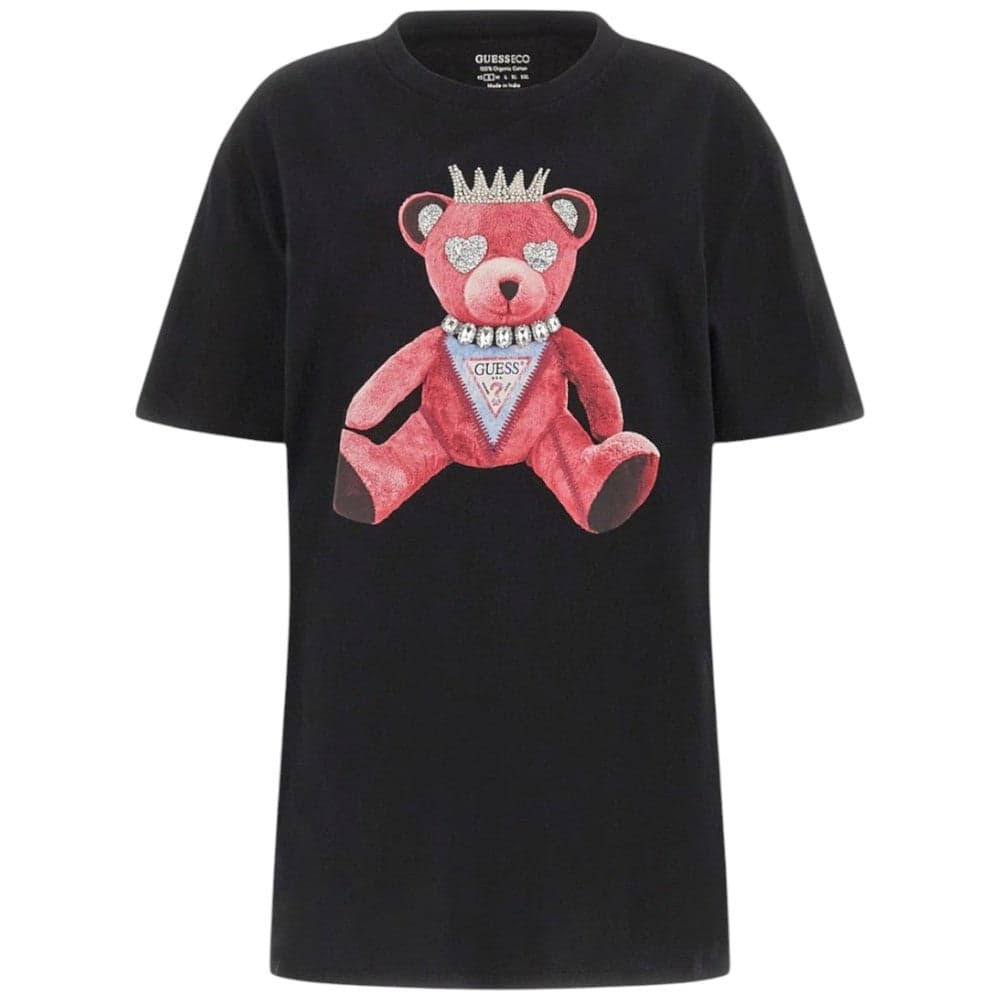 Guess t-shirt nera Pink Bear W5RI30 K9RM1 JBLK T-shirt Guess