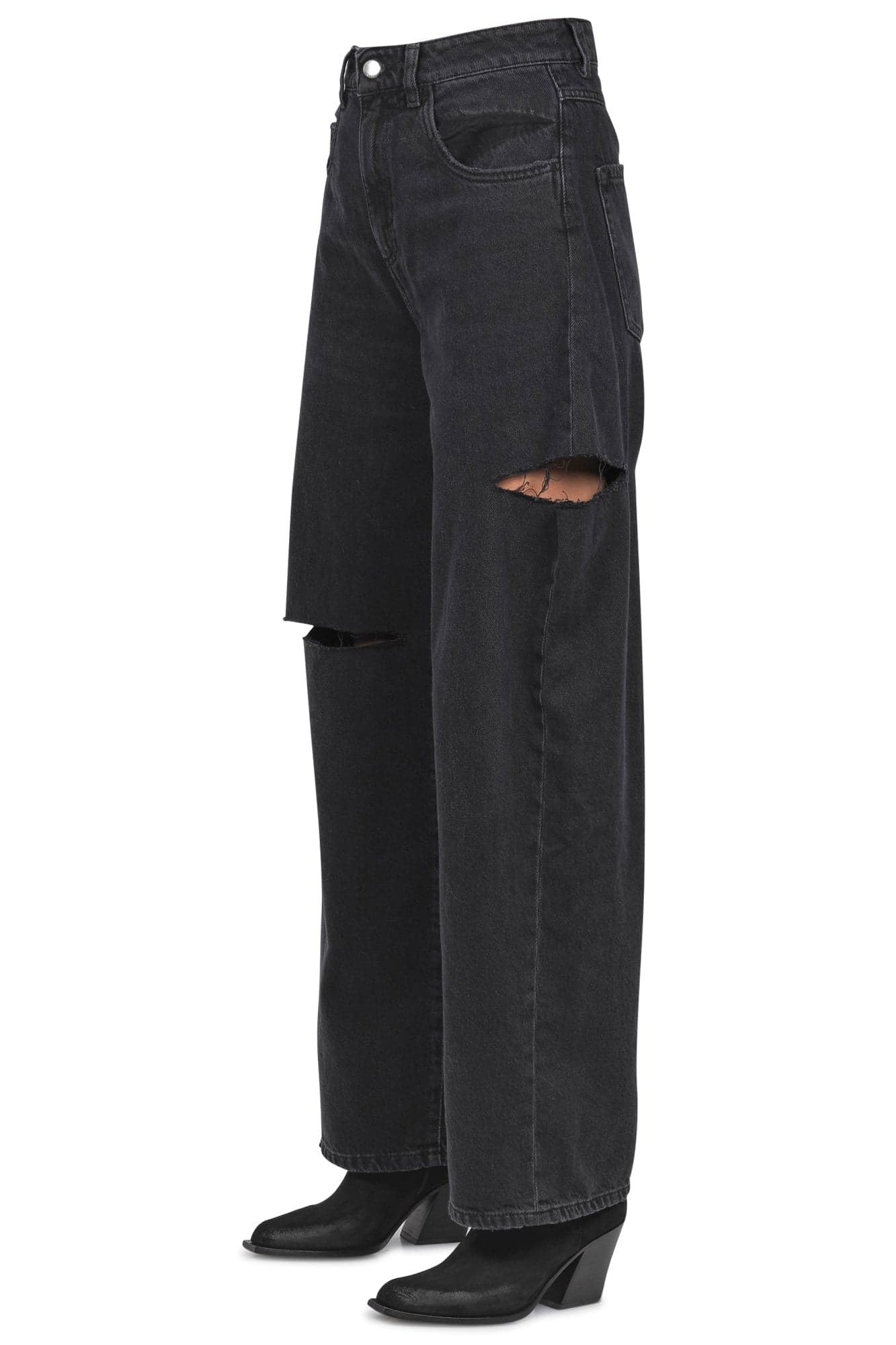 ICON DENIM Icon Denim - Jeans - 460538 - Nero da donna in Pantaloni sportivi Drestige - Casamassima, commercioVirtuoso.it