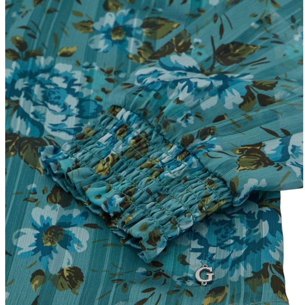 Guess blusa verde acqua Lucy W4YH63 WGBL2 Camicie Guess
