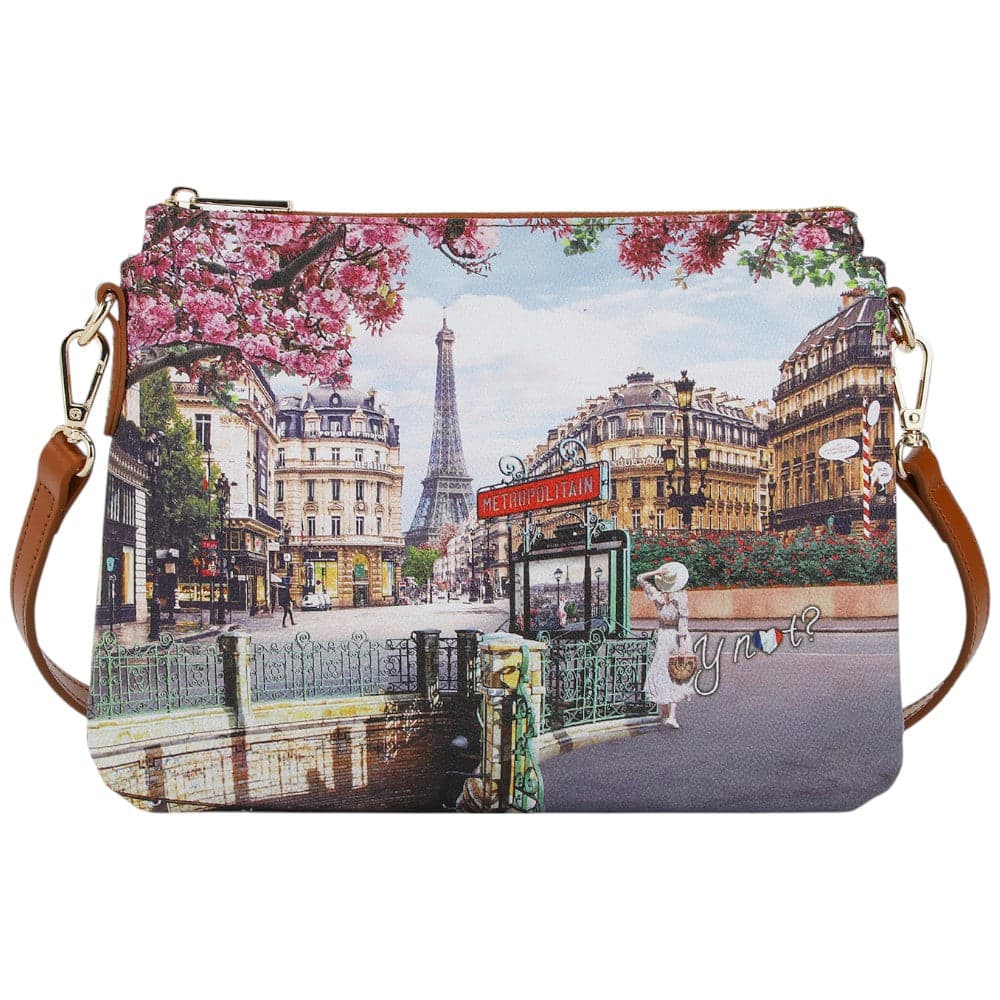 YNot shoulder bag 2 scomparti stampa Emily in Paris YES630S5