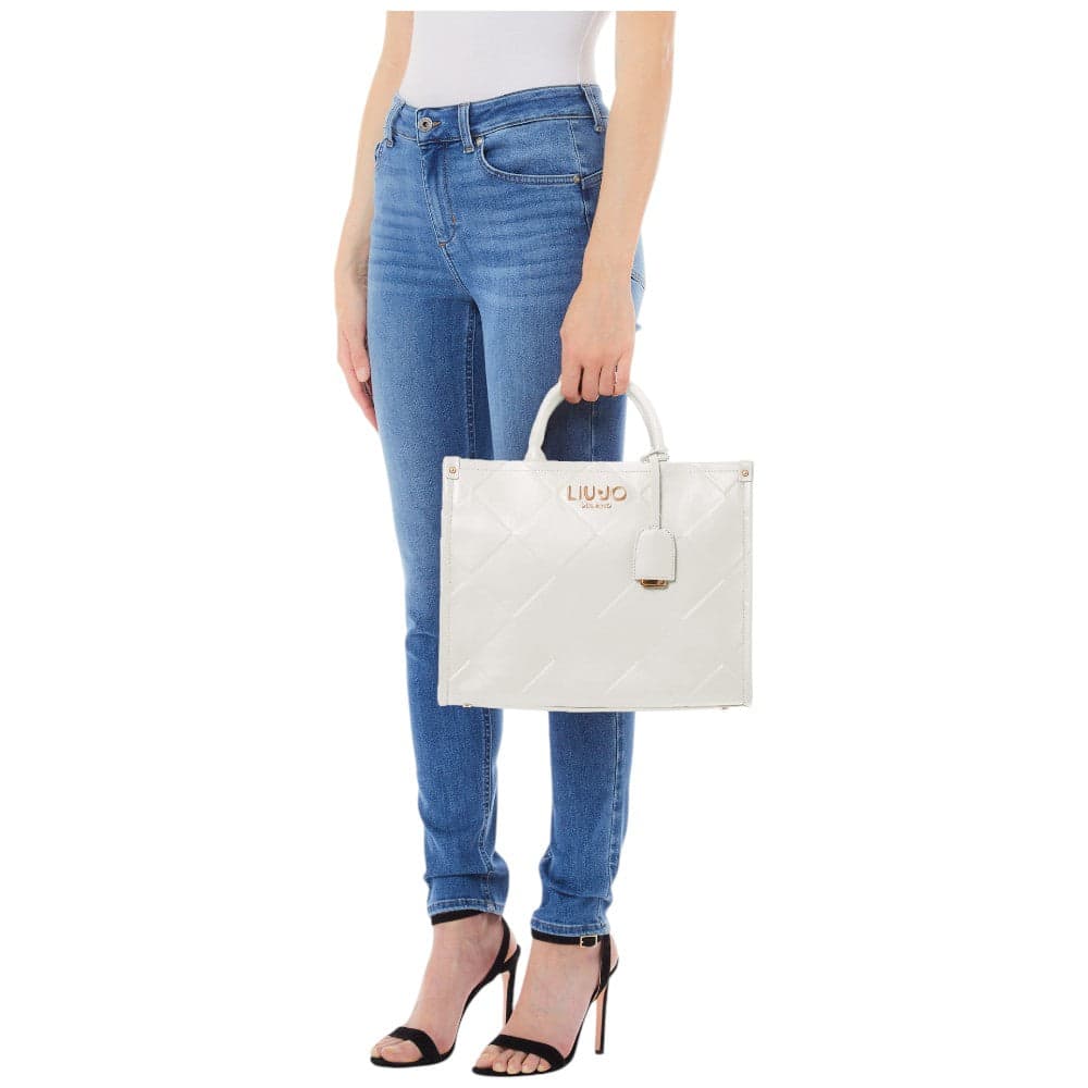 Liu Jo borsa tote media bianca Ridhi AA5206E0778 Borse Liu Jo