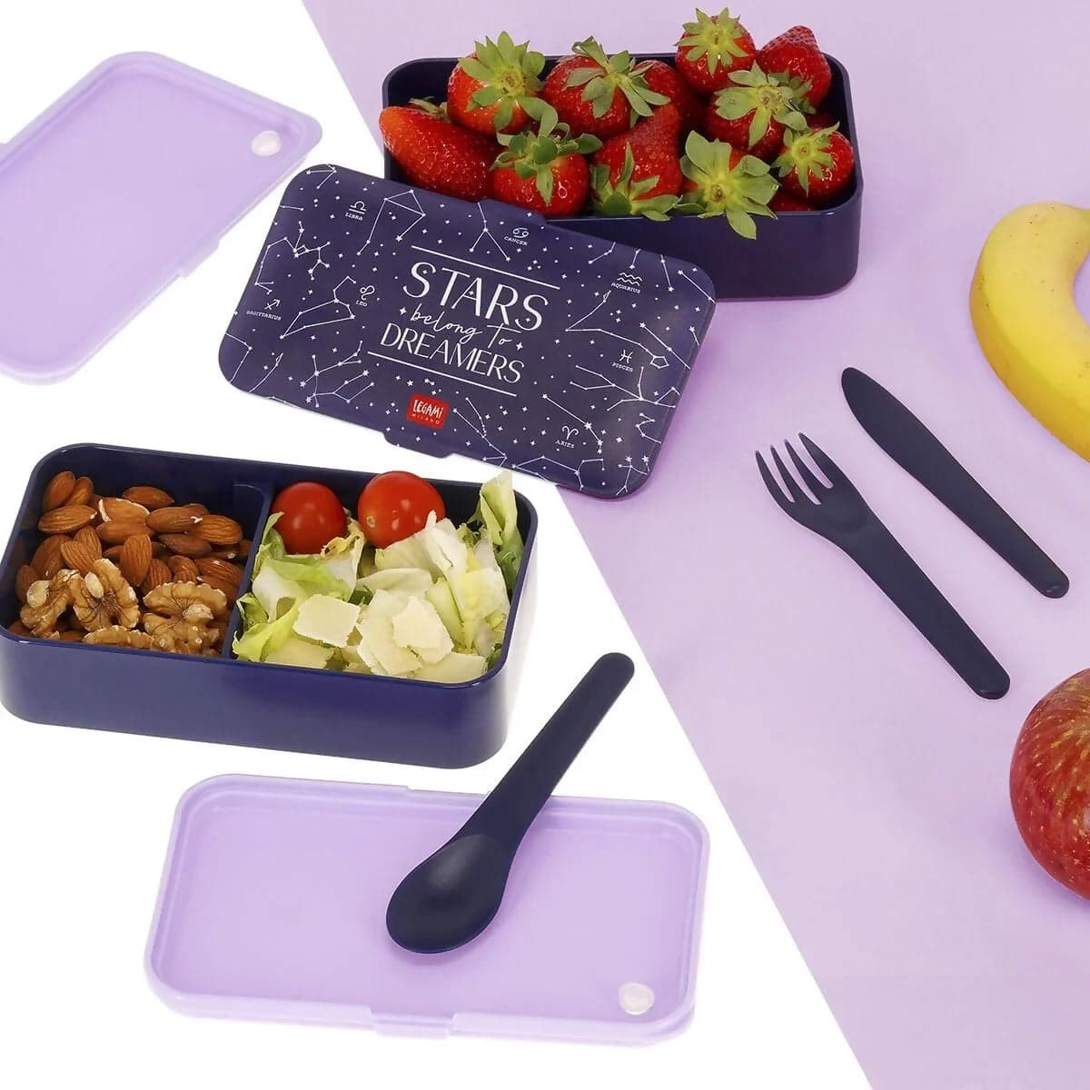 Contenitore Porta Pranzo Lunch Box Stars in Carta Cartoleria Deja Vu - Crotone, commercioVirtuoso.it