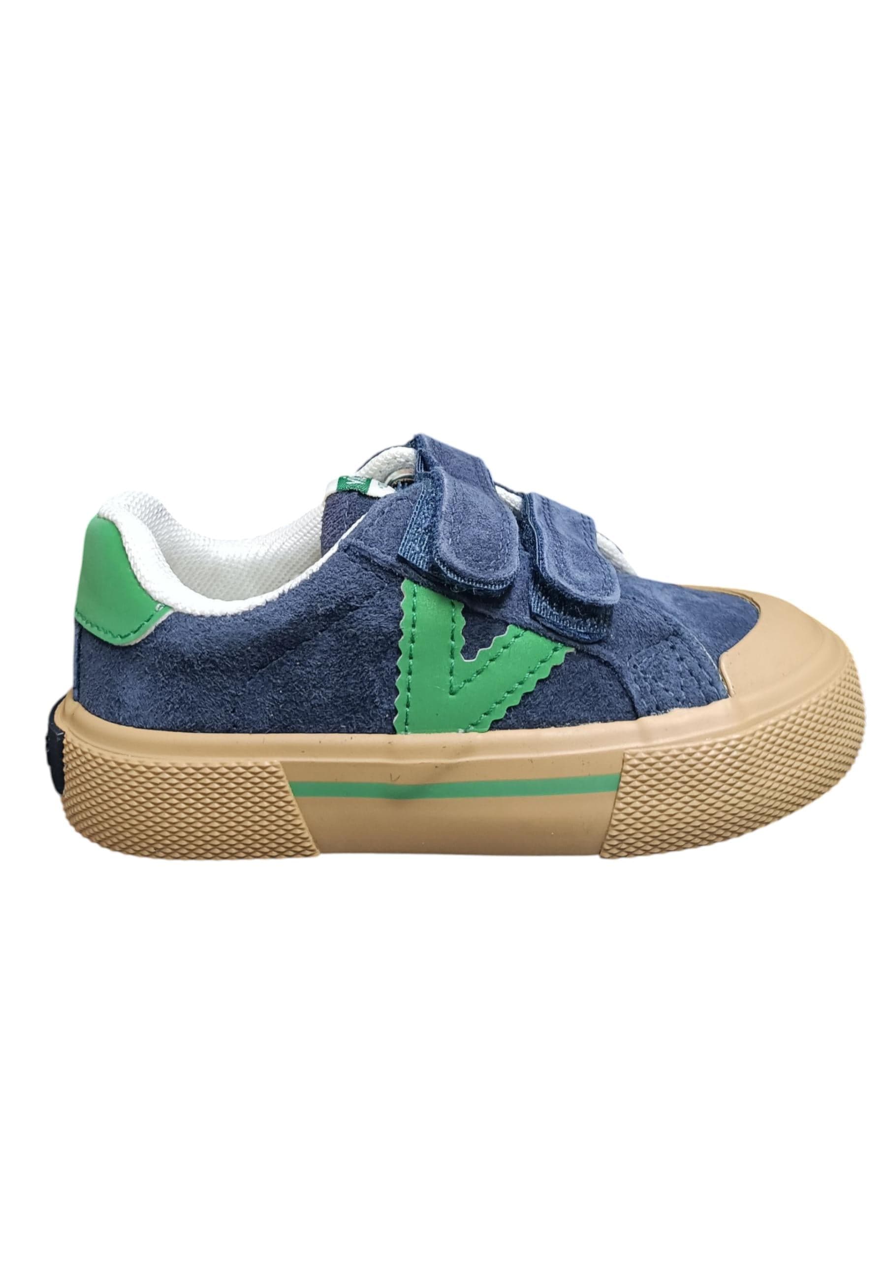 Scarpe sneakers Bambini e ragazzi Victoria tribu blue-verdone velcro - 6