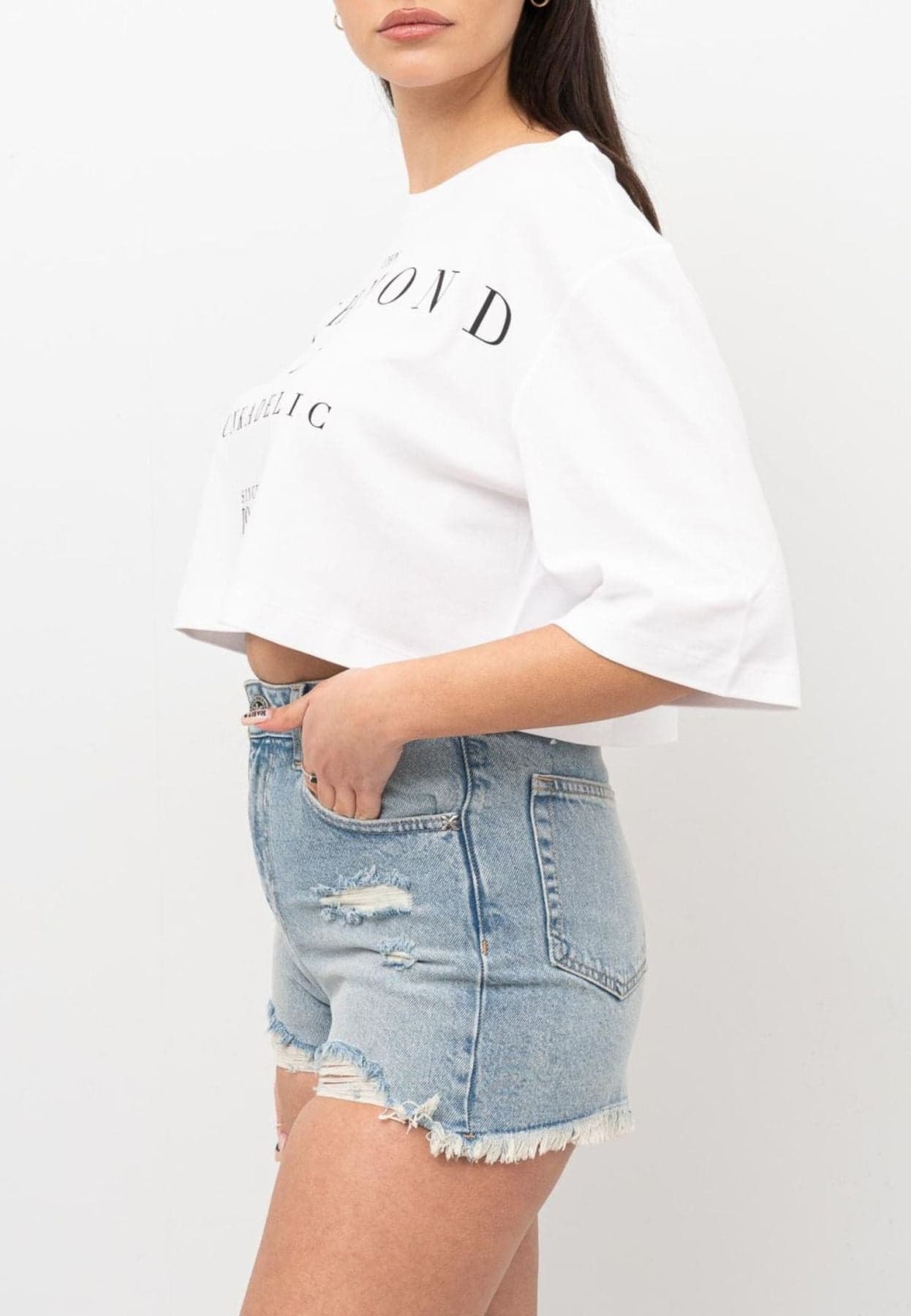 John Richmond T-SHIRT T-SHIRT (CROPPED OVER) da donna in T-shirt Drestige - Casamassima, commercioVirtuoso.it