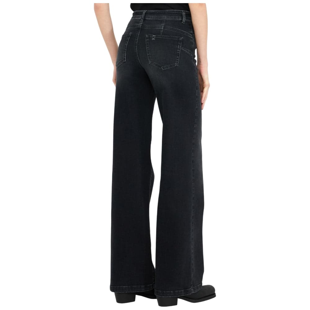 Liu Jo jeans flare nero con cintura GOOD UF5100D0264-8L451 in Jeans Prodotti di Classe - Nocera Superiore, commercioVirtuoso.it