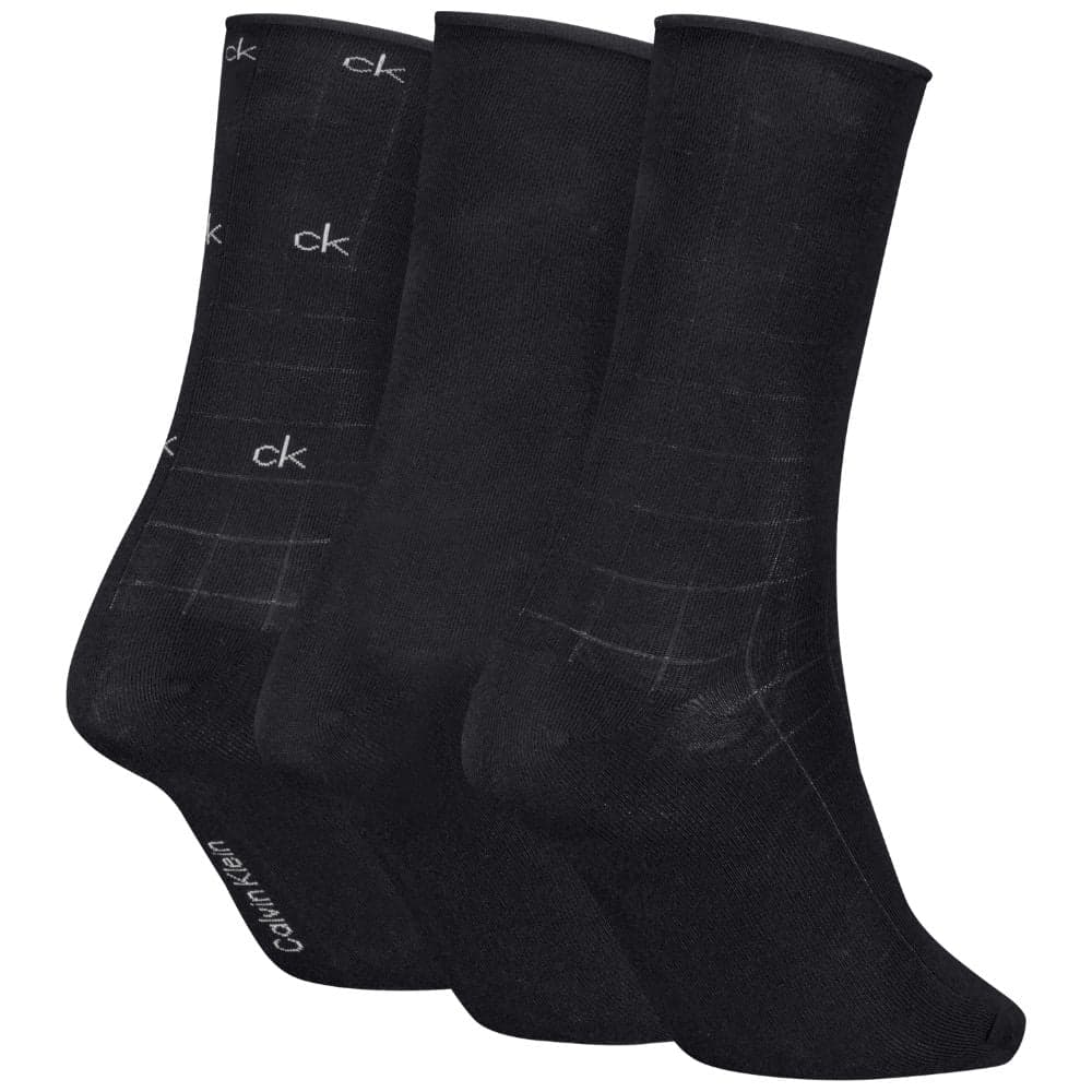 Calvin Klein donna pack 3 calze nere 701235368001801 in Orecchini Prodotti di Classe - Nocera Superiore, commercioVirtuoso.it