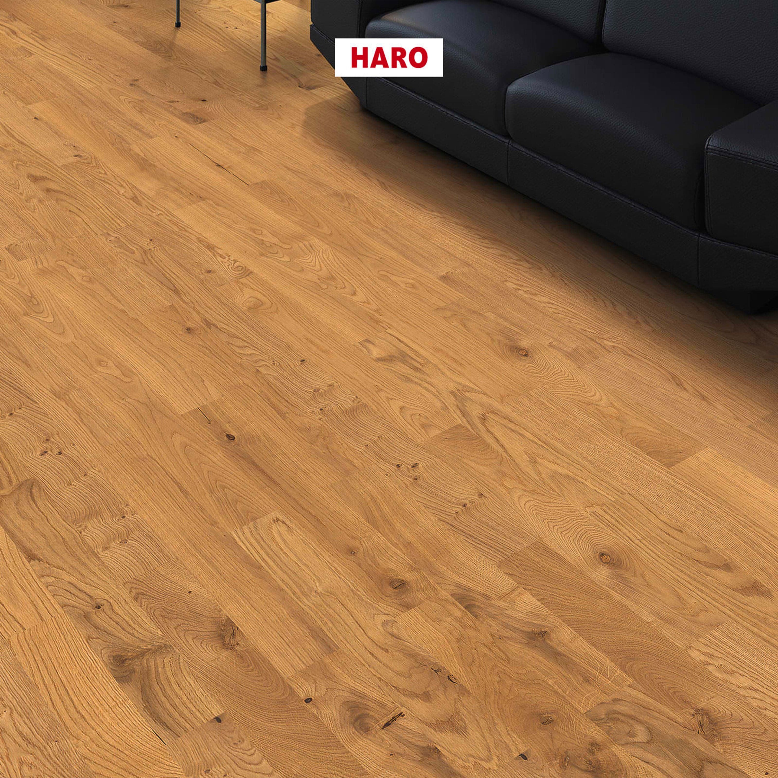 €29,90mq ***STOCK***  Lotti da 90,44mq di  LISTONE HARO in legno, rovere FAMILY OLIATO Spazz. 10x85x771 - Eternal Parquet