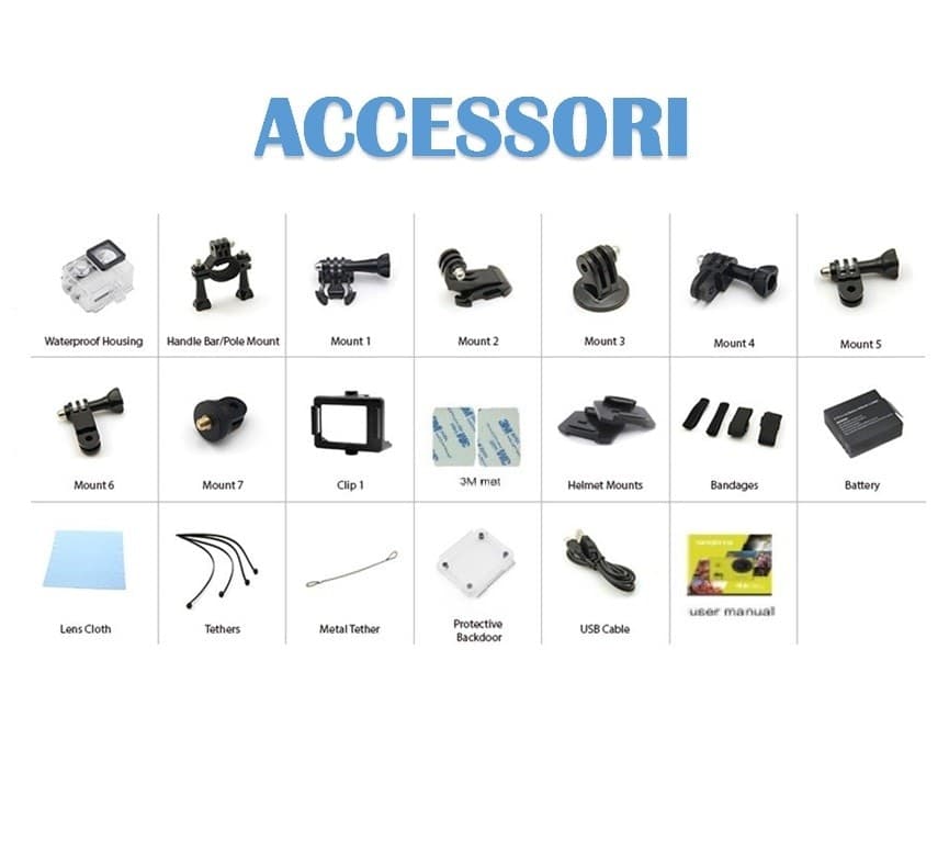 Action CAM 4K Subacquea 16MP WiFi + Telecomando (Colore ROSA) in Videocamere subacquee DFP Elettronica Store - Scafati, commercioVirtuoso.it