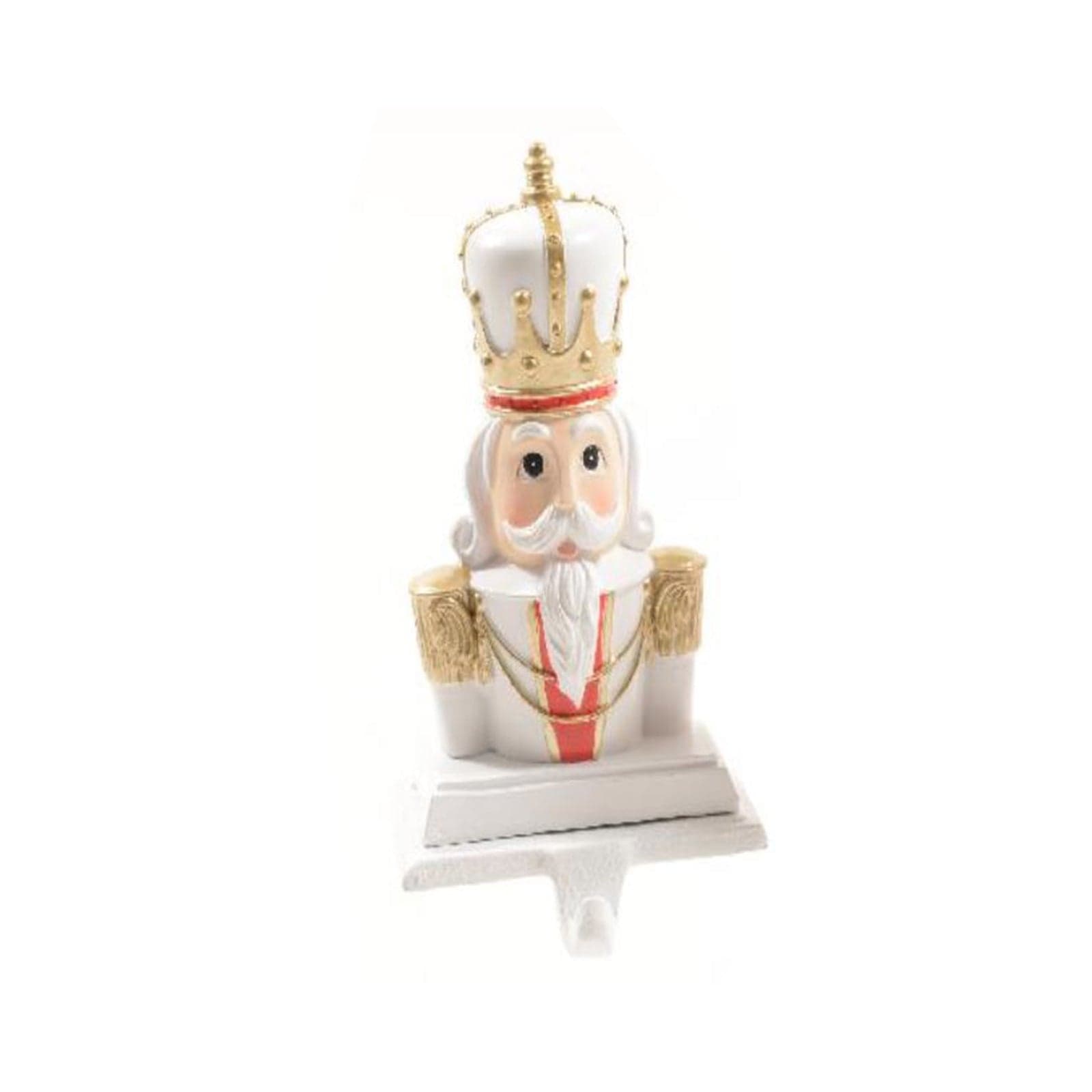 Supporto per Calza di Natale soldatino in resina e ghisa decorazione natalizia