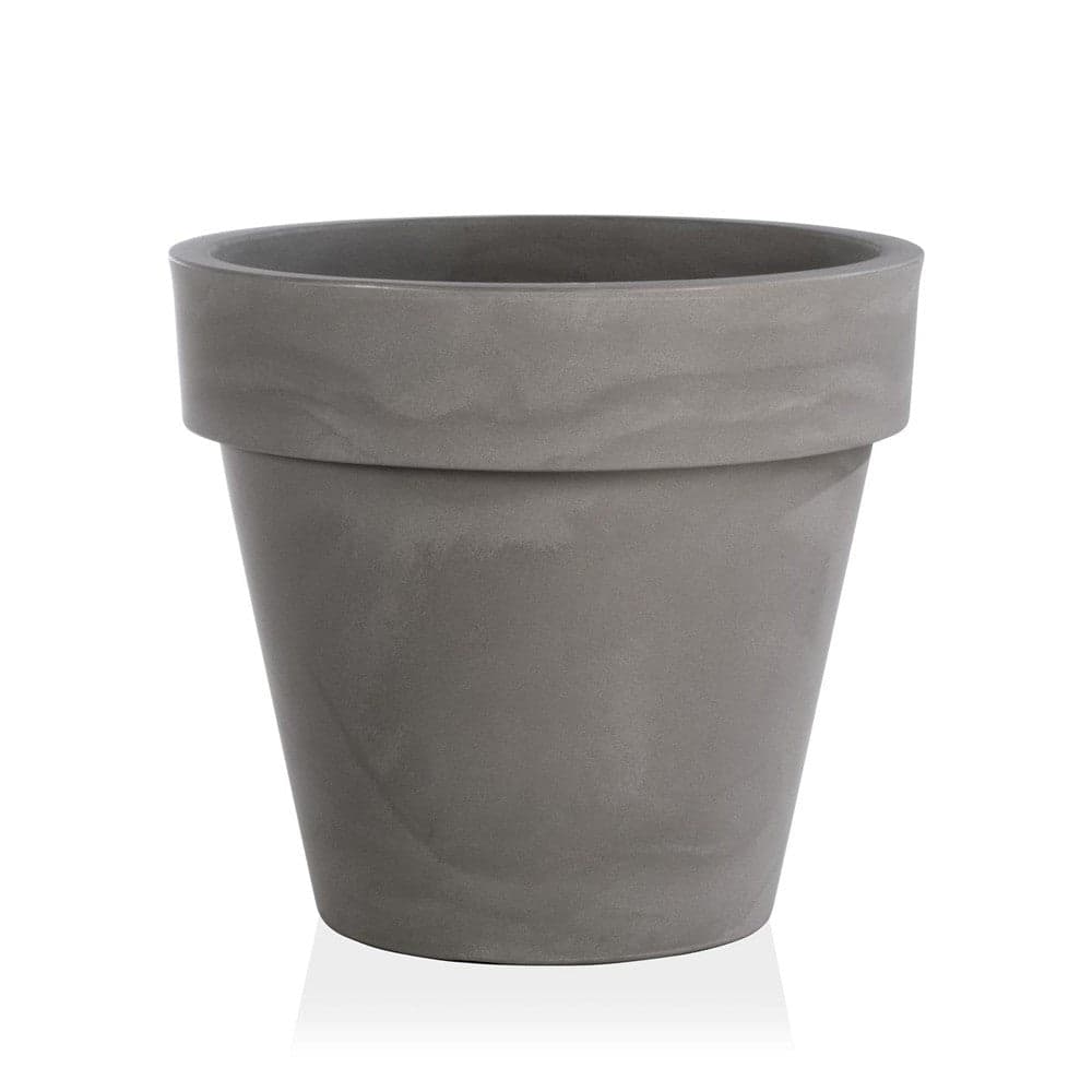 Vaso tondo "Standard One Essential" in plastica colorati da esterno e giardino per piante e fiori - 17