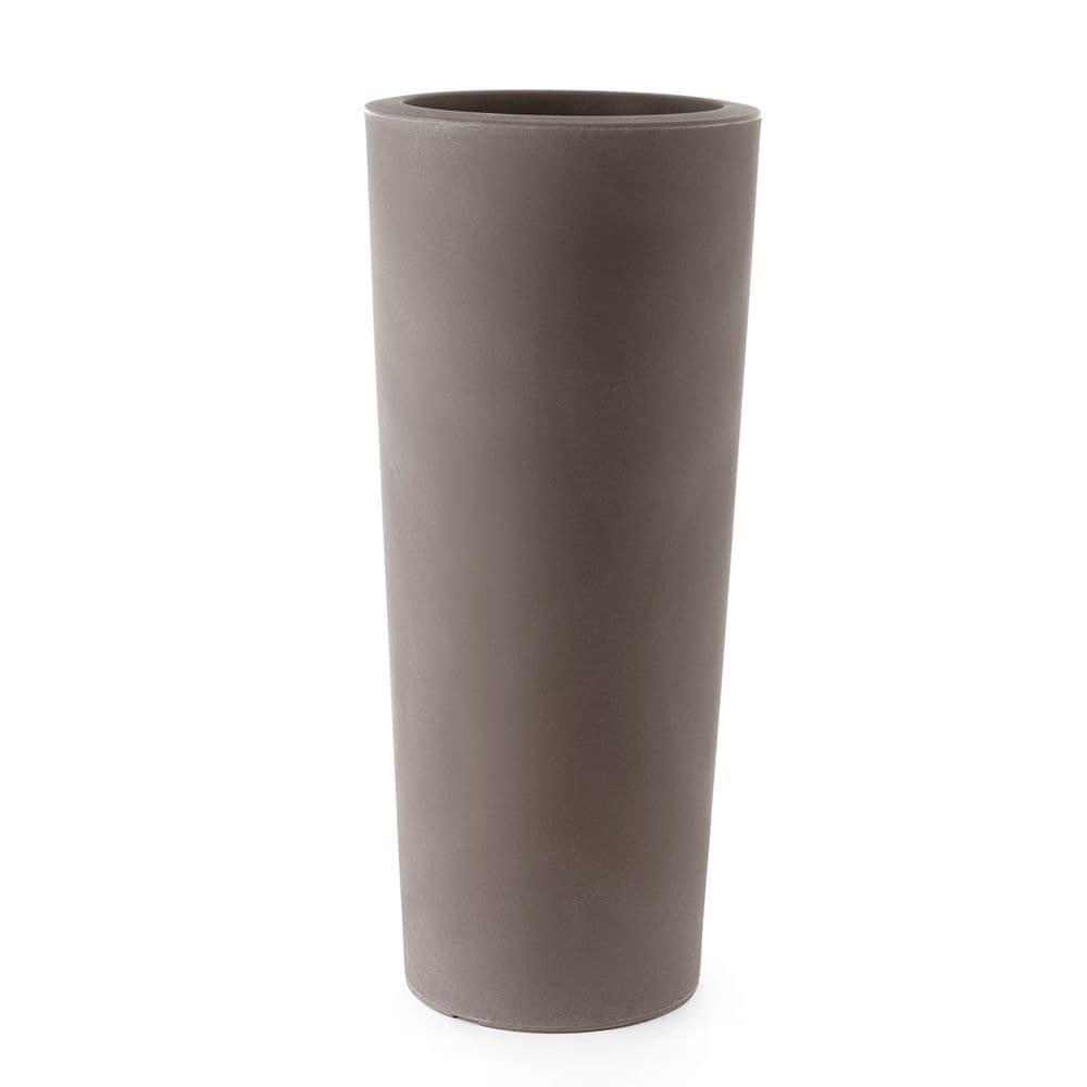 Vaso moderno "Cilindro Schio" Cono Essential in plastica da giardino per fiori e piante. - 9