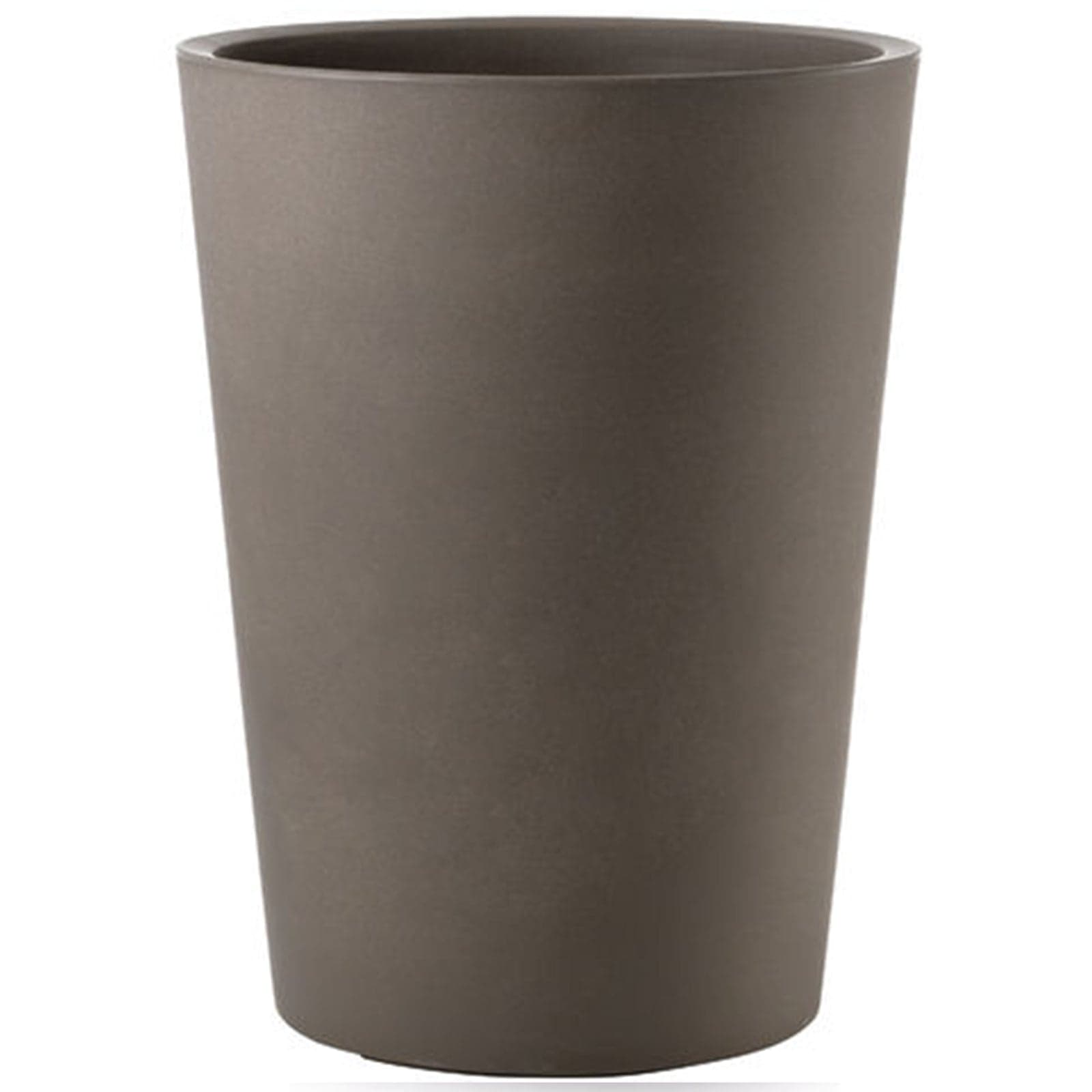 Vaso tondo alto ''Zamora Essential'' in plastica colorati da esterno per piante e fiori - 9