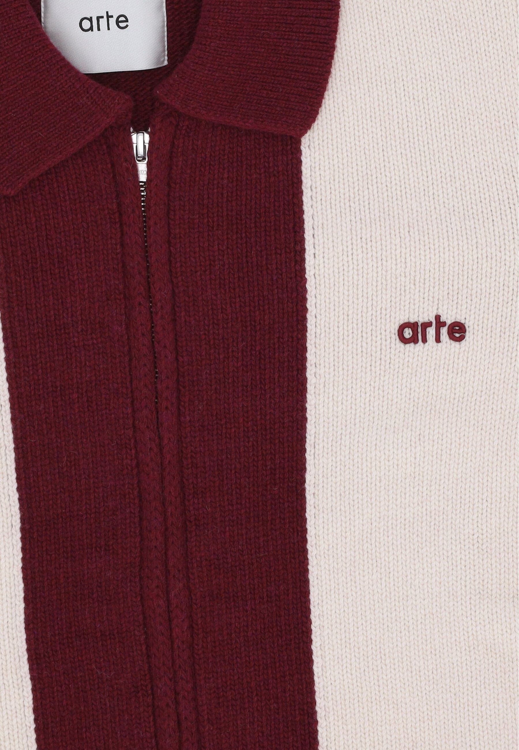ARTE Cardigan Uomo Logo Cardigan Bordeaux/cream da uomo in Cardigan Drestige - Casamassima, commercioVirtuoso.it