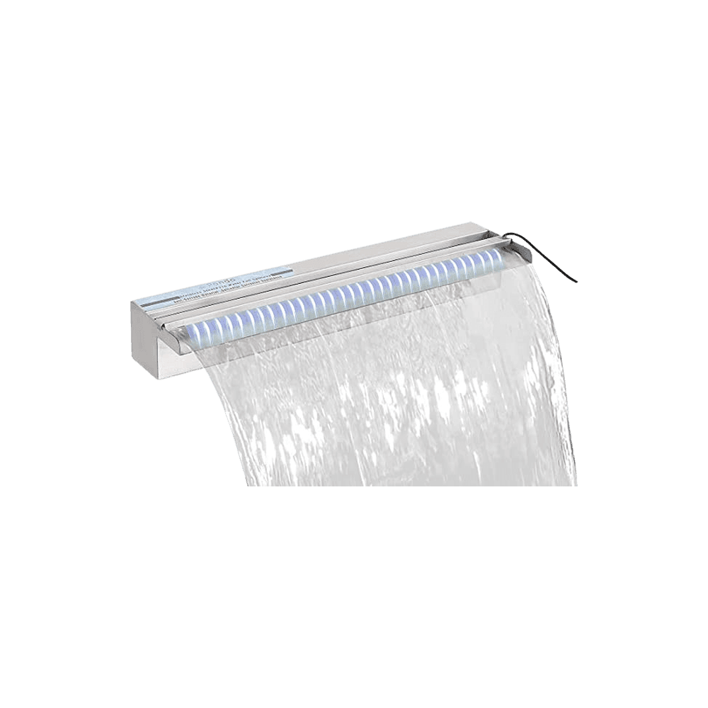 Cascata 7 Luci Led Colorate con Telecomando Acciaio Inox in Strisce LED Liquidator Italia - Nicosia, commercioVirtuoso.it