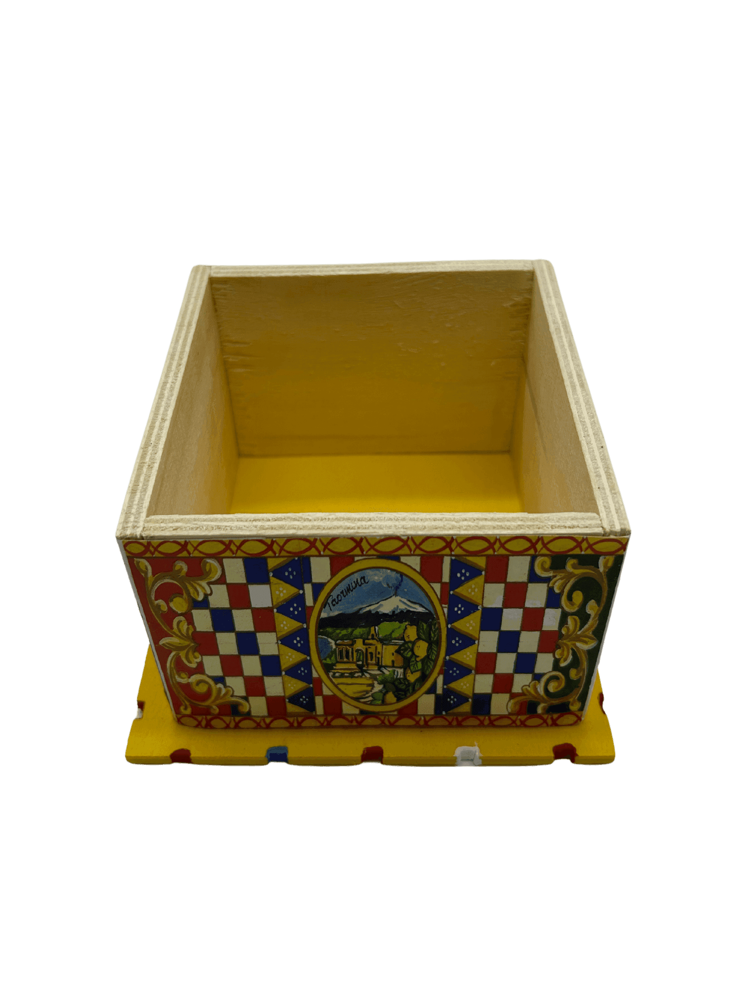 Cassetta in Legno Decorata Siciliana Realizzata a Mano in Scatole decorative Tesori Di Sicilia - Nicosia, commercioVirtuoso.it