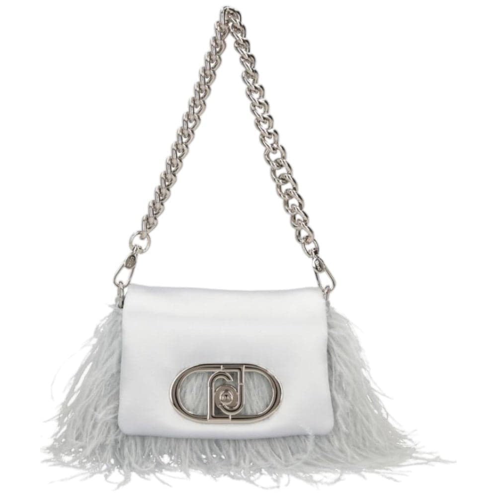 Liu Jo borsa a tracolla azzurro cielo con piume crossbody LaPuffy AA5269P0347