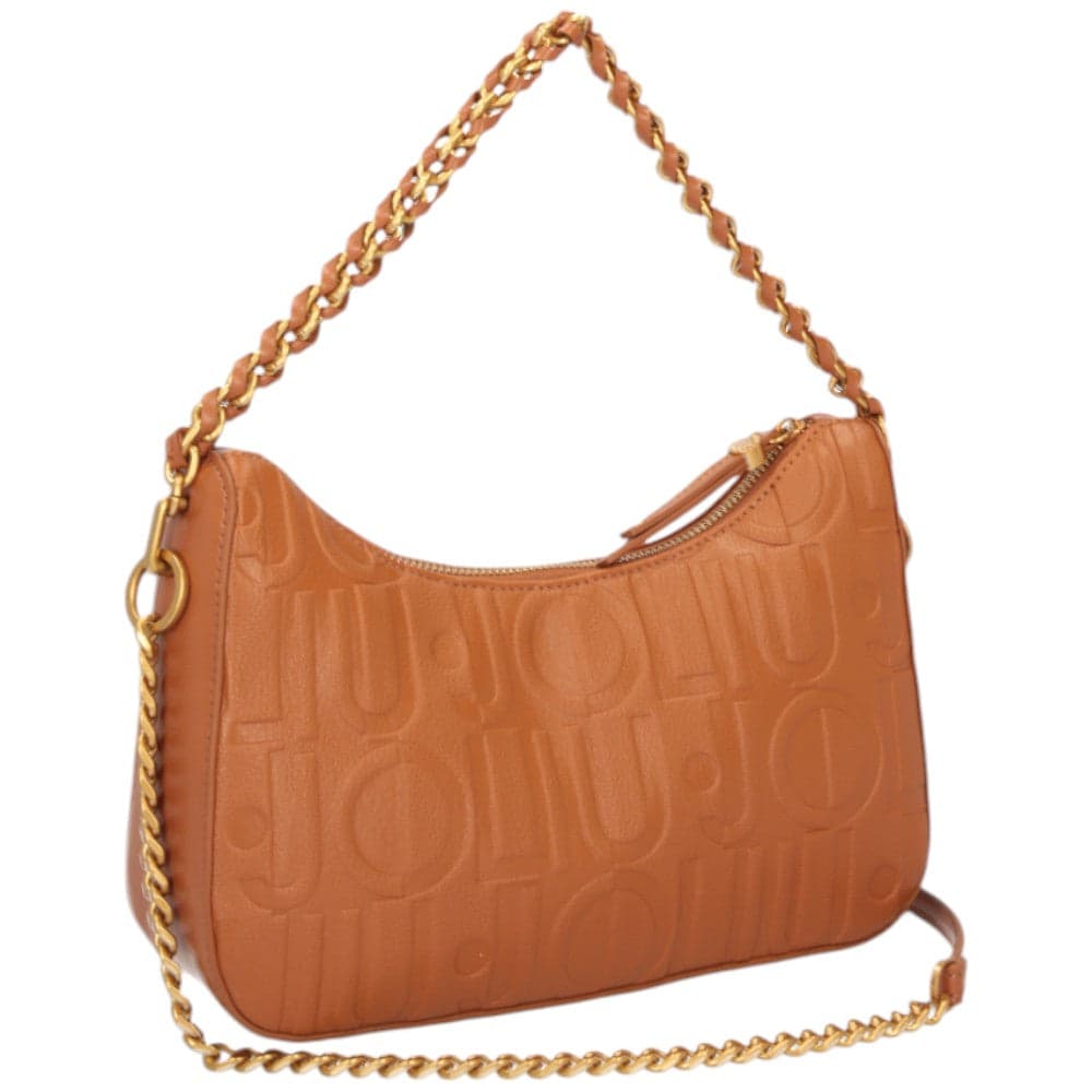 Liu Jo borsa a spalla hobo cuoio con logo linea Adonide AA5056E0538 Borse Liu Jo