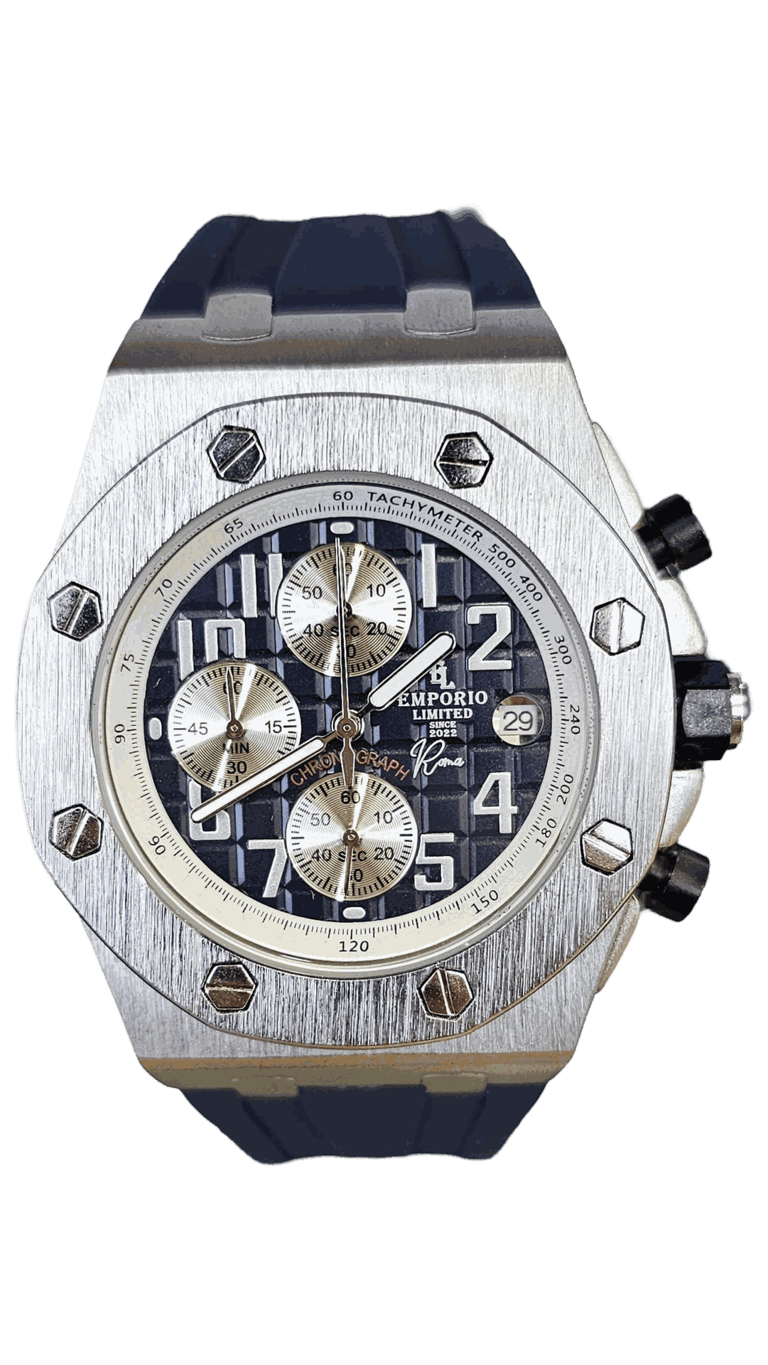 Emporio Limited - Orologio Cronometro Roma Blu/Argento - 3501 in Orologi da polso Prezzo Bomba Store - Casalnuovo di Napoli, commercioVirtuoso.it