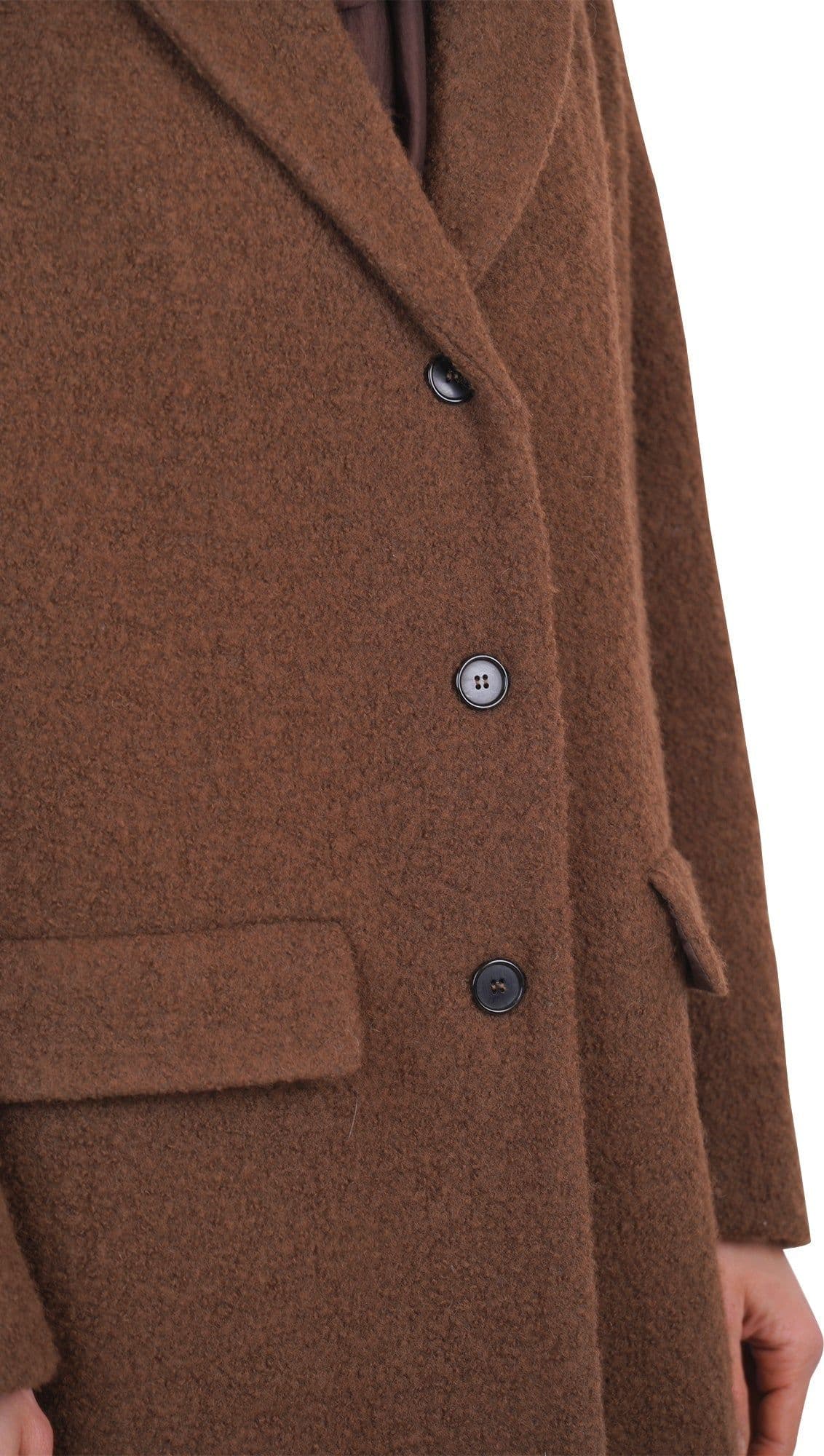 JUCCA Jucca - Cappotto - 461671 - Nocciola da donna in Cappotti Drestige - Casamassima, commercioVirtuoso.it