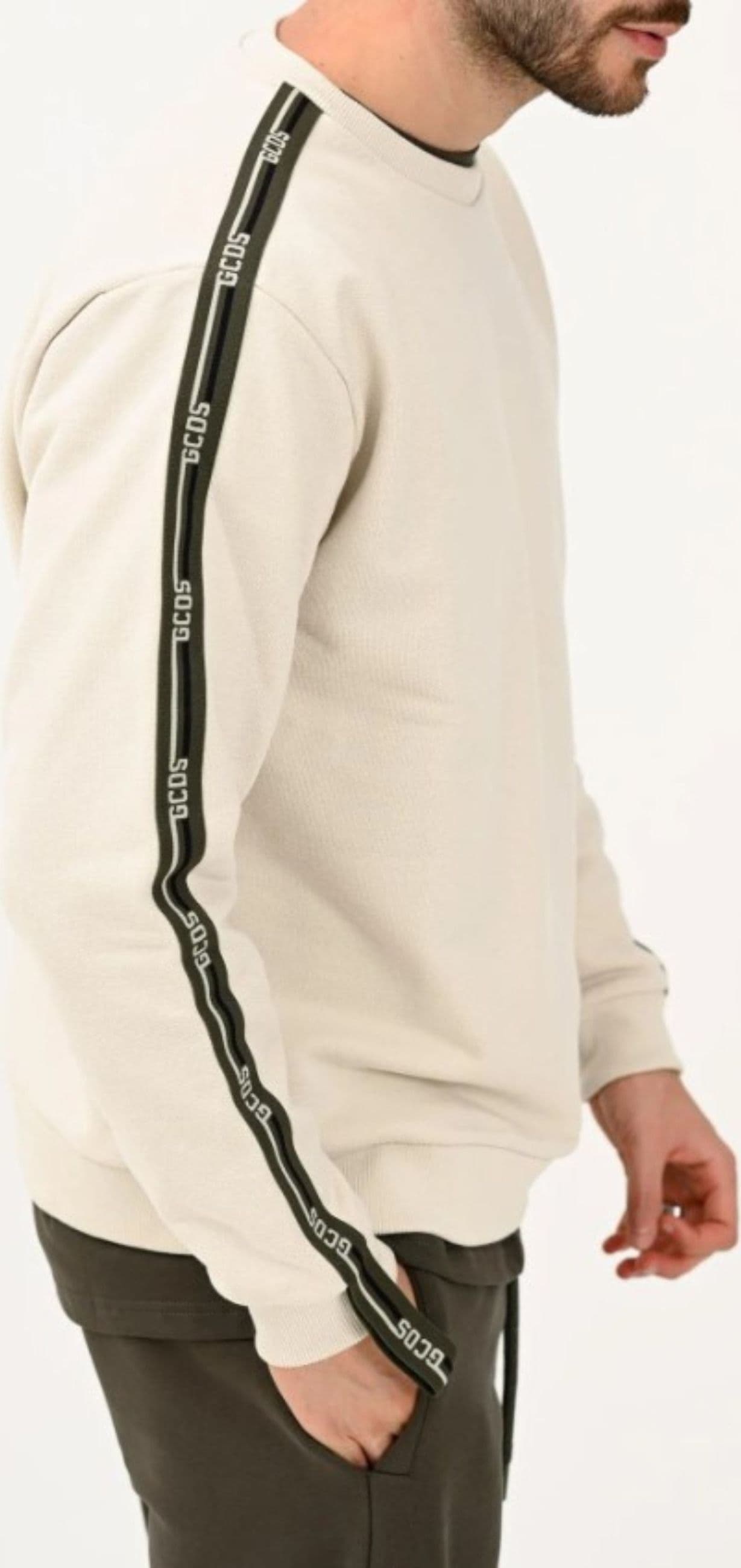 GCDS FELPA LOGO TAPE CREWNECK da uomo in Felpe senza cappuccio Drestige - Casamassima, commercioVirtuoso.it
