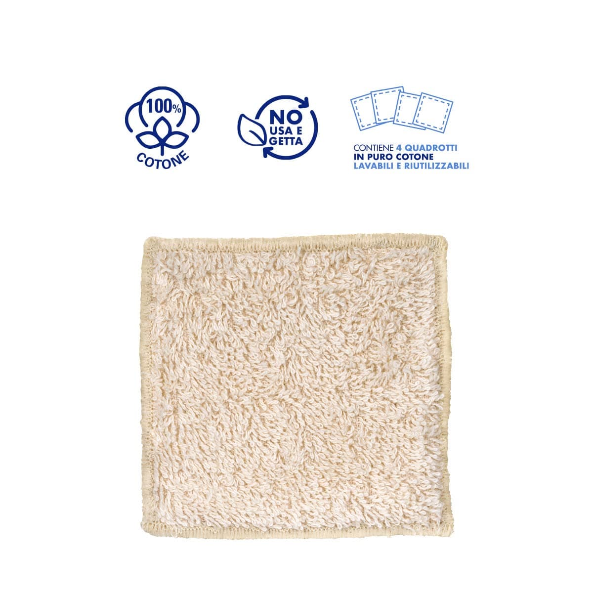 IREOS, Panno Struccante Viso Morbido e Ecologico in Cotone, 4 Maxi Dischetti in Salviette detergenti e struccanti Naturopatica Shop & Therapy - Reggio Calabria, commercioVirtuoso.it