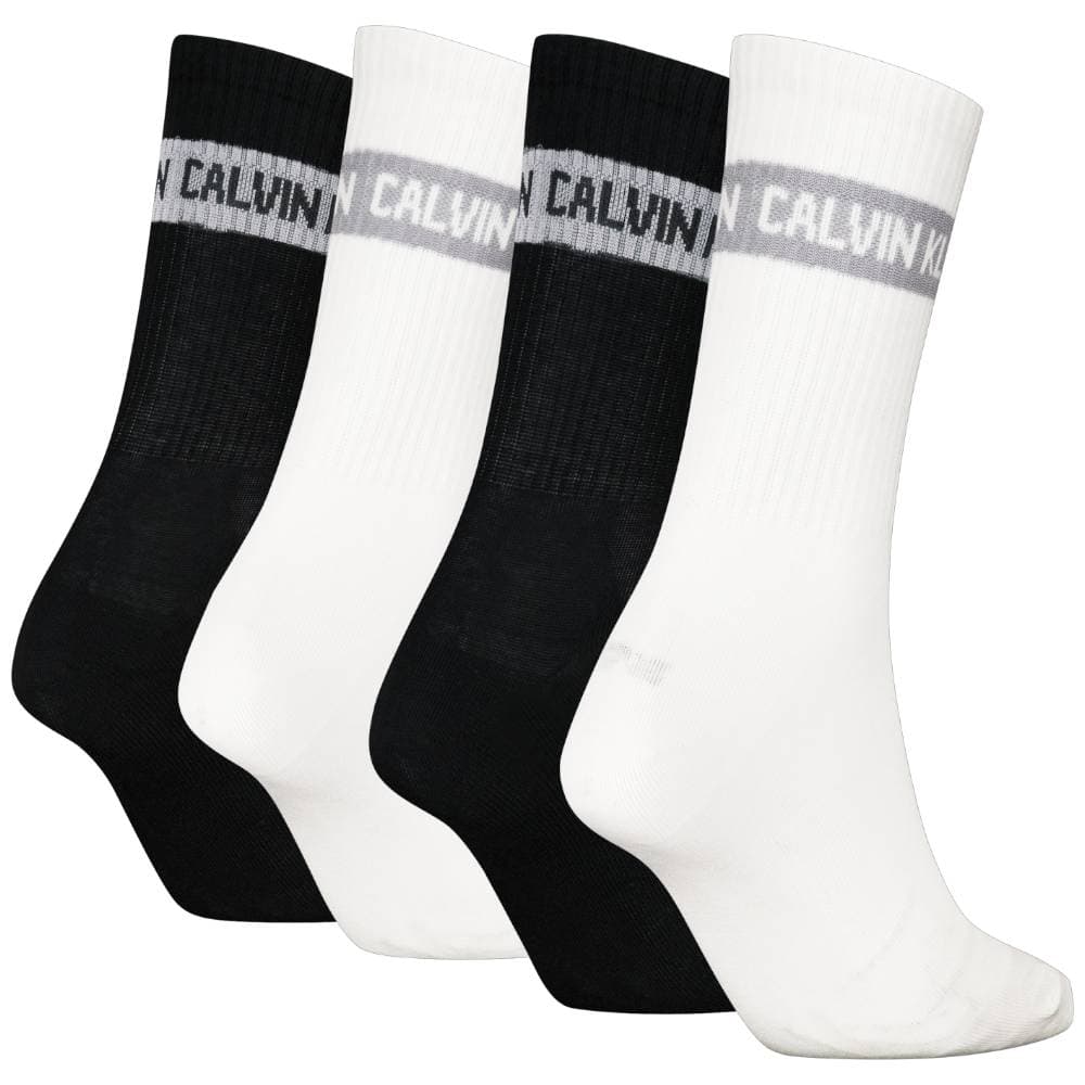 Calvin Klein donna pack 4 calze bianco nero 701235385001801 in Calze sportive Prodotti di Classe - Nocera Superiore, commercioVirtuoso.it