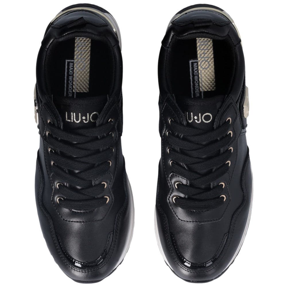 LIU JO sneakers nere in pelle MAXI WONDER in Sneaker casual Prodotti di Classe - Nocera Superiore, commercioVirtuoso.it